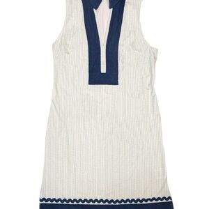 Simply Southern Green and Navy Sleeveless Tunic Dress Sz Large